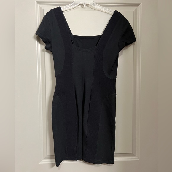 7 For All Mankind Black Bodycon Dress Size Medium - Picture 5 of 10
